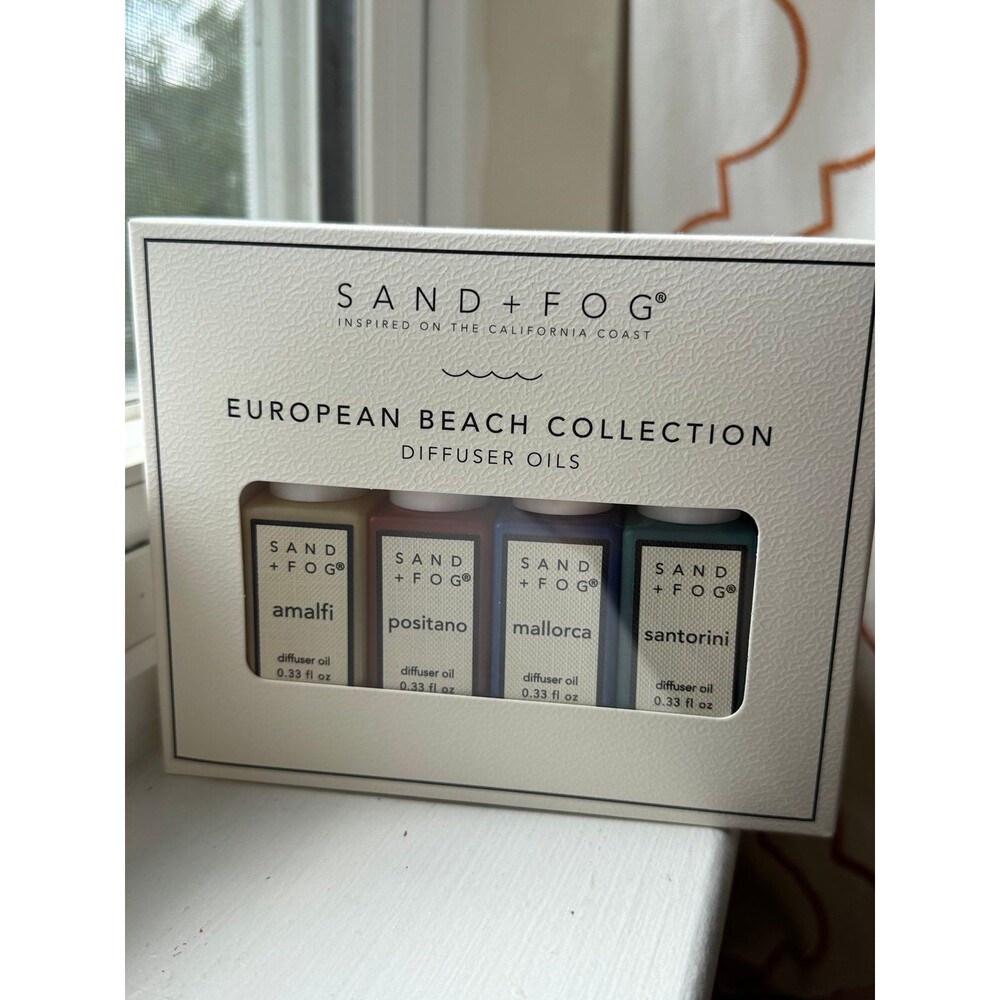 Sand and fog diffuser oils set 4 x 10 ml (0.33 oz) European  Beach collection